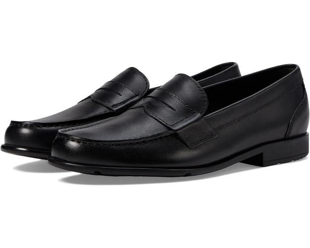 Rockport Classic Penny Loafers Men's US 11 Black Leather Casual Shoes HAWK1518