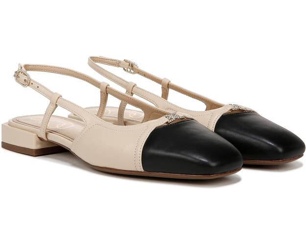 Sam Edelman Kara 2 J0634M4902 Flat Women's 9.5 Sand Leather Slingback HAWK1508