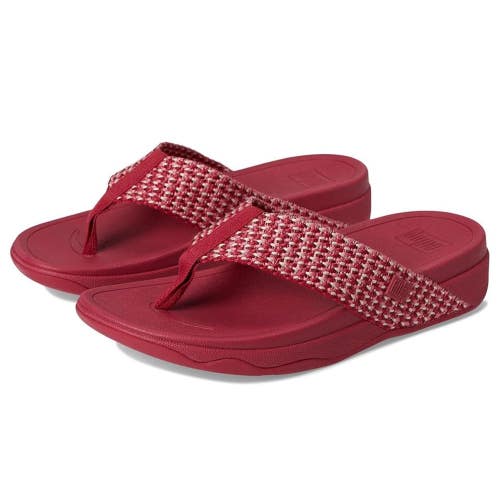 FitFlop Surfa Flip Flop Women's US 6 Redberry Slip On Toe Post Sandals HAWK1699