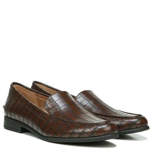 LifeStride Margot Loafers Women's 8 Wide Brown Leather Slip On Shoes HAWK1515