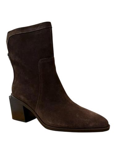 Vince Camuto Kortimy Bootie Women's 9 Brown Suede Pointed Toe Boots HAWK1712