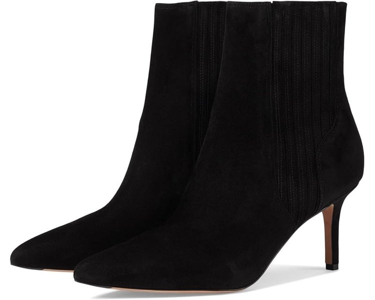 Veronica Beard Lisa 70 Bootie Women's 9 Black Pointed Toe Stiletto Heel HAWK1763