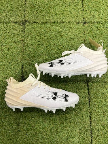 Men's 10.0 Under Armour Blue Smoke 2.0 Lacrosse Cleats (New)