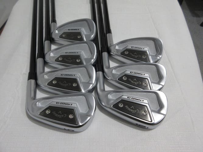 Callaway X-Forged CB 21 Iron Set - 5-PW, AW- MMT 85 Regular Flex Graphite - MINT