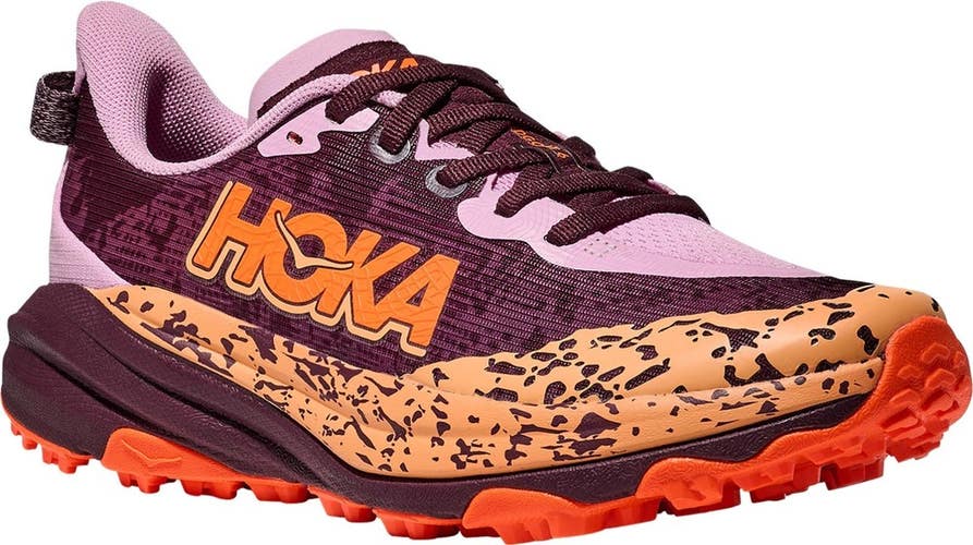 Hoka One One Speedgoat 6 Sneakers Kids US 4.5MD Multi Trail Running Shoes VER757