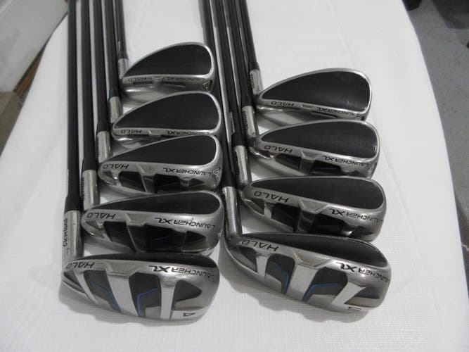 Cleveland Launcher XL Halo Iron Set - 4-PW, DW, SW - Ladies Flex Graphite
