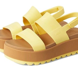 Reef Water Vista Higher CJ7122 Sandal Women 9 Yellow Slingback Platform VER775