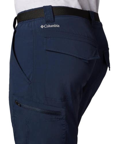 Columbia Silver Ridge Pants Men's 32 Navy Convertible Hiking Camping JZZ445