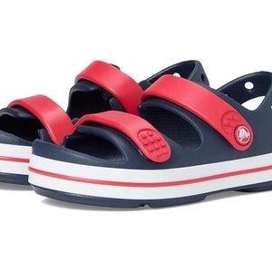 Crocs Crocband Cruiser 209424-4OT Sandals Toddler 7 Navy Red Heel Strap VER920