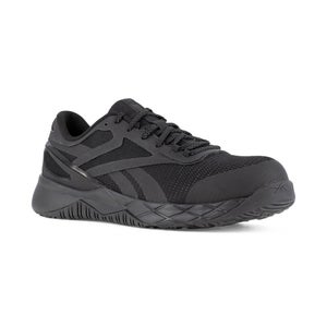 Reebok Nanoflex TR RB331 Women's 8W Black Comp Toe EH Athletic Work Shoes VER811