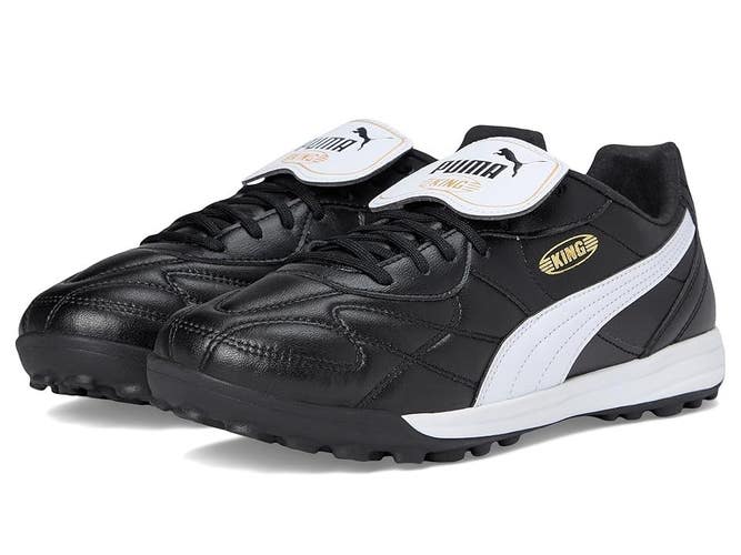 Puma King Top Turf 10847301 Sneaker Mens US 9 Black White Soccer Cleat VER807