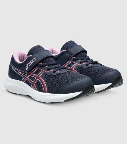 Asics Contend 9 (PS) 1014A338-404 Sneakers Kids US 1.5 Navy Running Shoes VER852