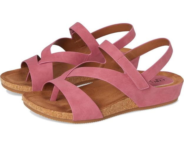 EuroSoft Gianetta Sandals Women's US 9.5 Pink Ankle Adjustable Strap VER952