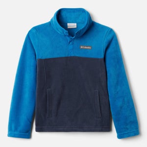 Columbia Steens Mountain Jacket Kids Medium Blue 1/4-Snap Fleece Pullover JZZ494
