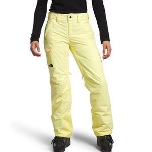 The North Face Freedom Ski Pants Women Medium Yellow Insulated Waterproof JZZ270