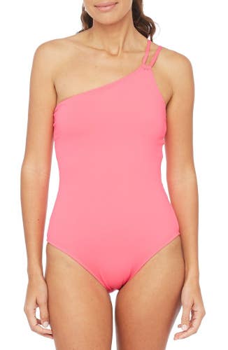 La Blanca Island Swimsuits Women's 16 Pink Stretch One-Shoulder One-Piece JZZ479