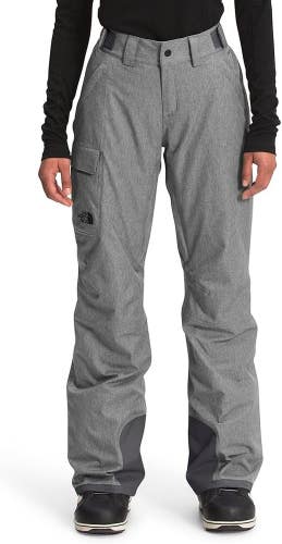 The North Face Freedom Snow Pants Women's Medium Gray Insulated Wide Leg JZZ274