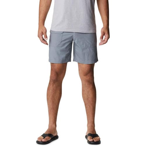 Columbia Washed Out Shorts Men's 42 Ash Gray 100% Cotton Cargo Pockets JZZ514