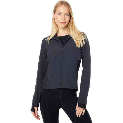 Brooks Fusion Hybrid Jacket Women's XL Black Windproof Long Sleeve JZZ316