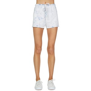 Michael Lauren Vito Marbled Sweatshorts Women's XS Blue Cotton Drawstring JZZ325