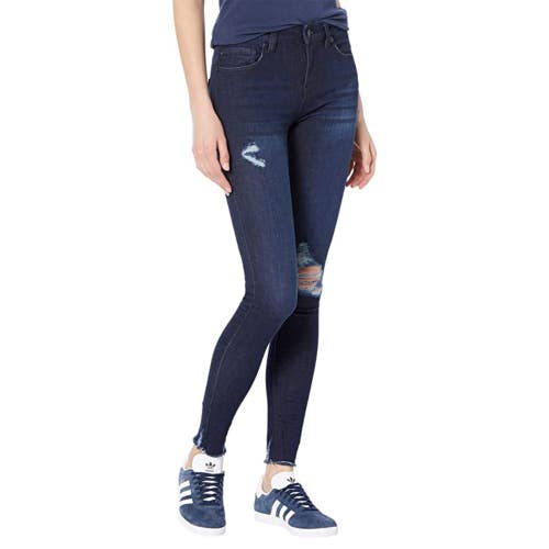 William Rast Jeans Women 26 Blue Denim Distressed Mid-Rise Perfect Skinny JZZ 48