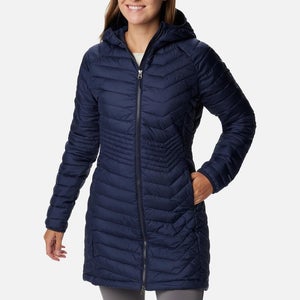 Columbia Powder Lite Mid Jacket Women's XS Navy Omni-Heat Full Zip Hooded JZZ465
