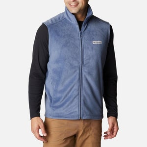 Columbia Steens Mountain Vest Men's Large Big Tall Dark Mountain Full Zip JZZ464