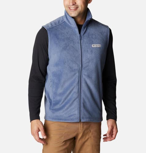 Columbia Steens Mountain Vest Men's Large Big Tall Dark Mountain Full Zip JZZ464