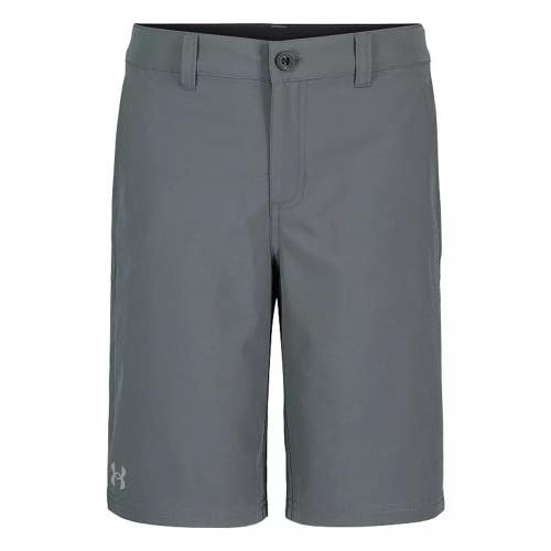 Under Armour Board Shorts Boys 20 Pitch Gray Stretch Performance Swimwear JZZ195