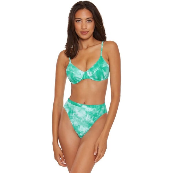 Becca By Rebecca Virtue Crystal Sarah Bikini Top Women's Medium Jasper JZZ194