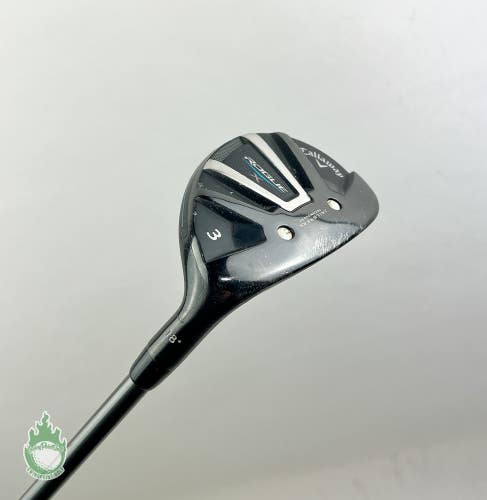 Right Handed Callaway Rogue X 3 Hybrid 18* Synergy 60g Stiff Flex Graphite Golf