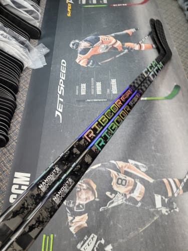 2 PACK | P90M | 90 Flex NEW! Senior CCM RibCor Trigger 9 Pro Left Hand Hockey Stick Pro Stock (New)