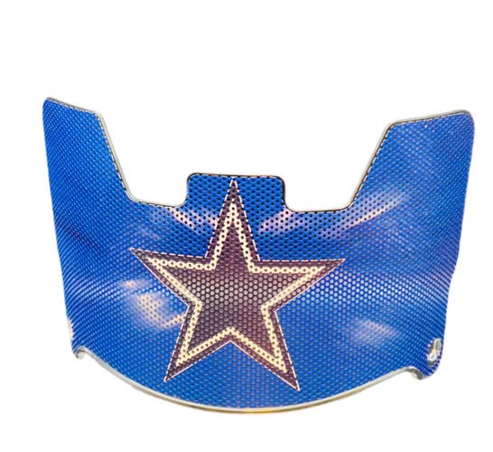Cowboy Blue Star Visor Skin