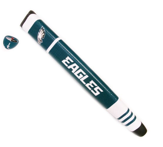 NEW Team Golf Philadelphia Eagles Green/White Jumbo Putter Grip w/Ball Marker