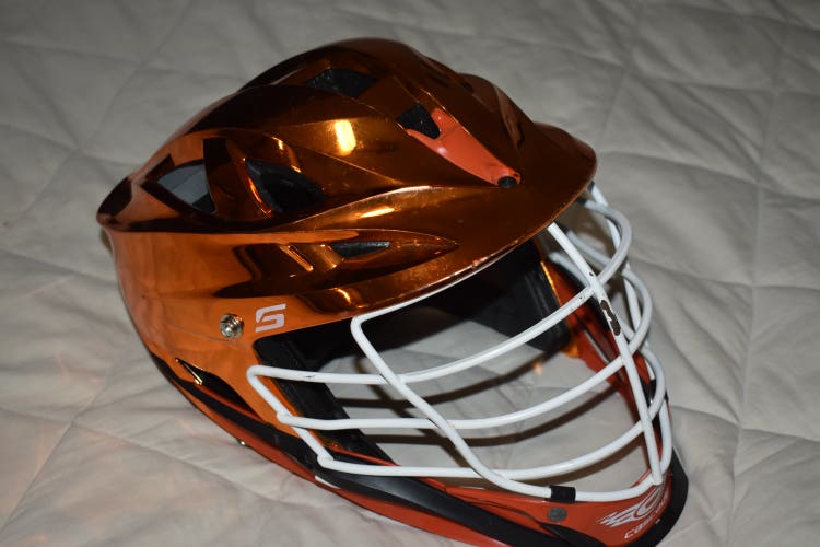 Cascade S Lacrosse Player Helmet w/Adjustable SPR Fit, Orange