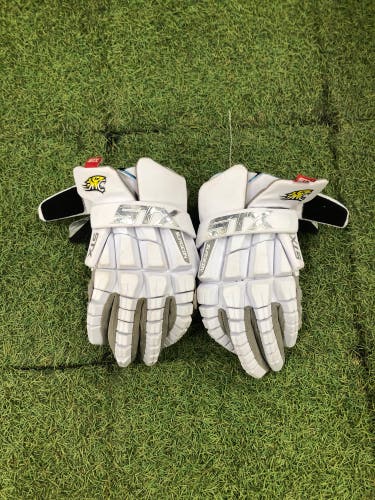 Towson University STX Surgeon RZR2 Lacrosse Gloves Large (Used)