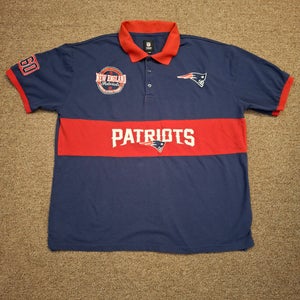 New England Patriots Graphic Print Polo Shirt XXL