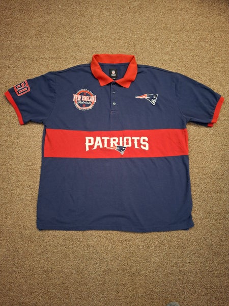 New England Patriots Graphic Print Polo Shirt XXL