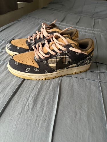Men's Size 13.0 (W 14.0) Travis Scott Nike Dunk Low Shoes (Used)