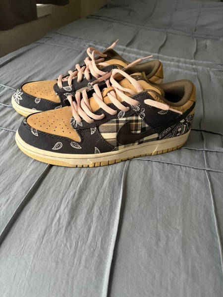 Men's Size 13.0 (W 14.0) Travis Scott Nike Dunk Low Shoes (Used)