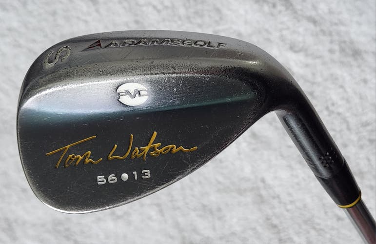 Adams Tom Watson PVD Sand (S) Wedge 56°-13 Bounce; Steel Shaft