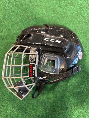 Black CCM FitLite 3DS Helmet (Used) | Junior