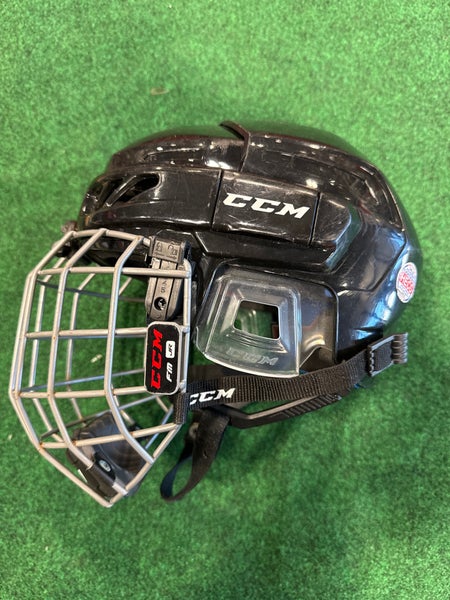 Black CCM FitLite 3DS Helmet (Used) | Junior