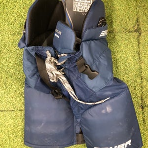 Blue Junior Medium Bauer Nexus N8000 Hockey Pants (Used)