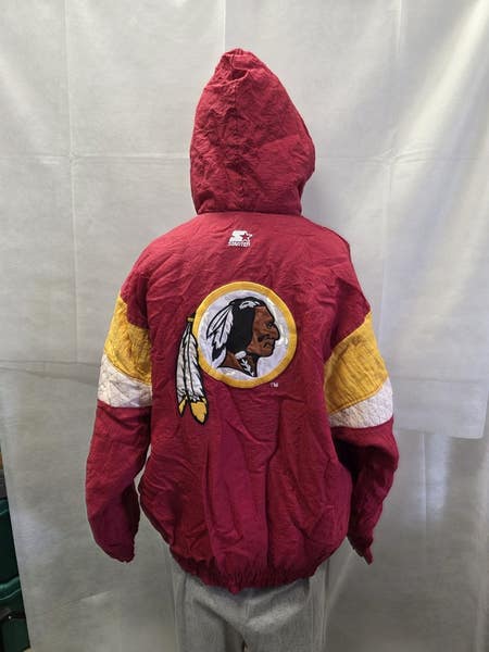 Vintage Washington Redskins Starter Full Zip Hooded Jacket XL NFL