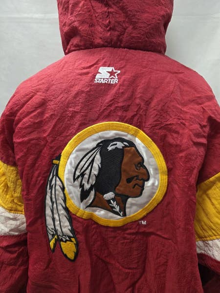 Vintage Washington Redskins Starter Full Zip Hooded Jacket XL NFL