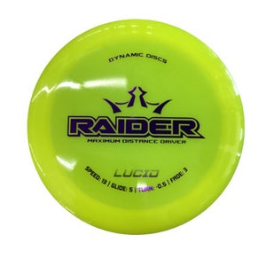 Used Dynamic Discs RAIDER Disc Golf Driver Yellow 11760-S000086703