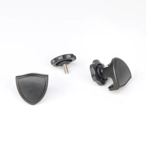 Black Universal Helmet Visor Screw On Clips