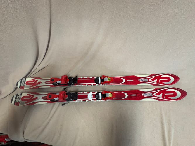 Kid's All Mountain 124 cm K2 Omni Jr Skis With Bindings (Used)