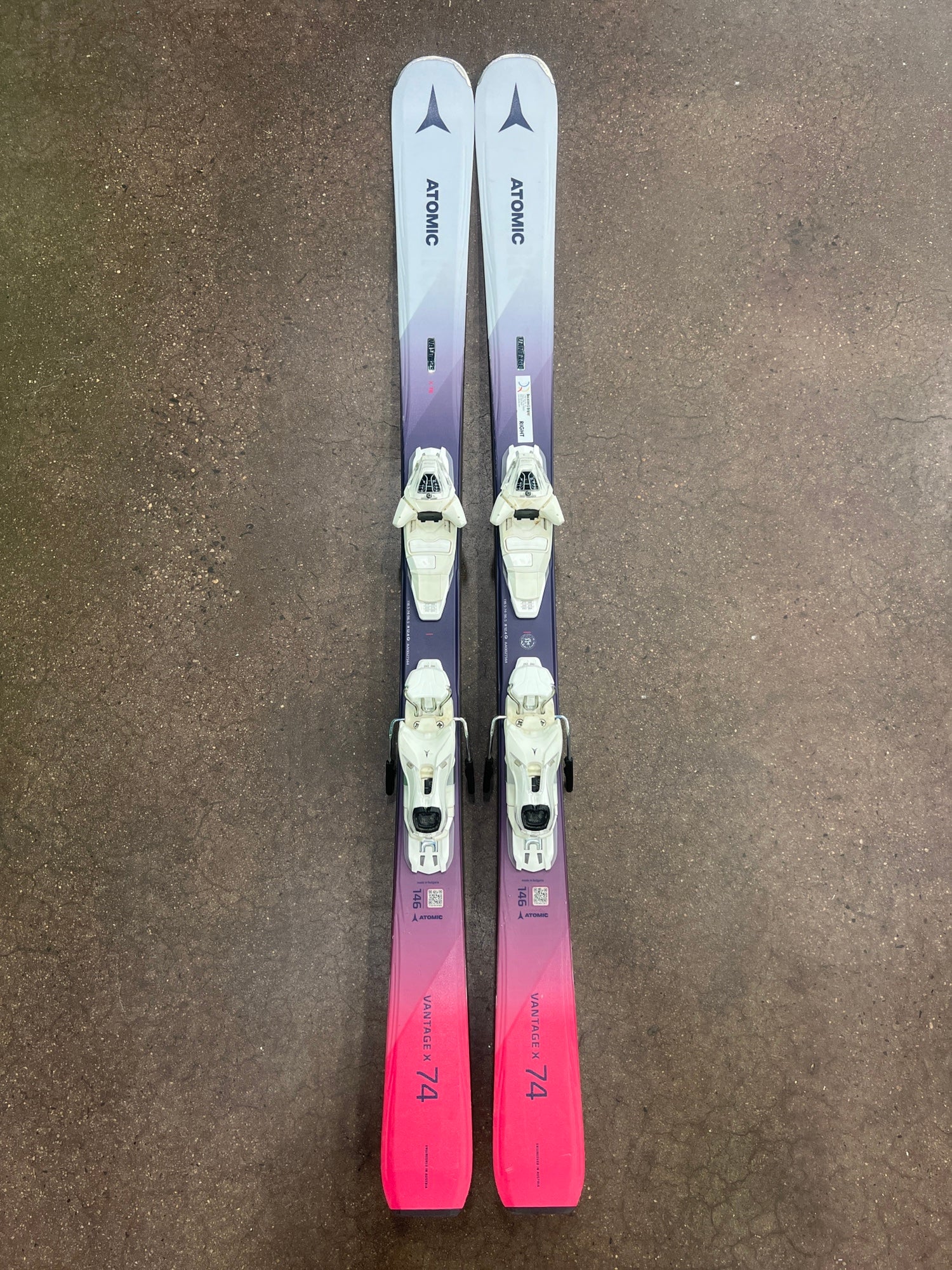 2019 Women's 146cm Atomic Vantage X 74 Skis | Atomic NR Lithium 10